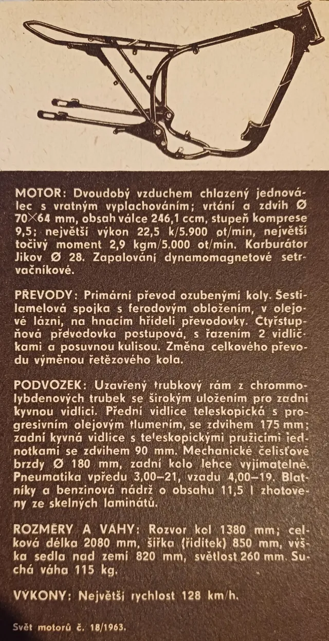 ČZ 250 ccm - fotogalerie