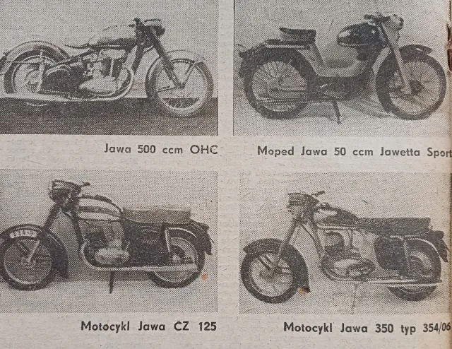 Motocykl Jawa, ČZ  - fotogalerie