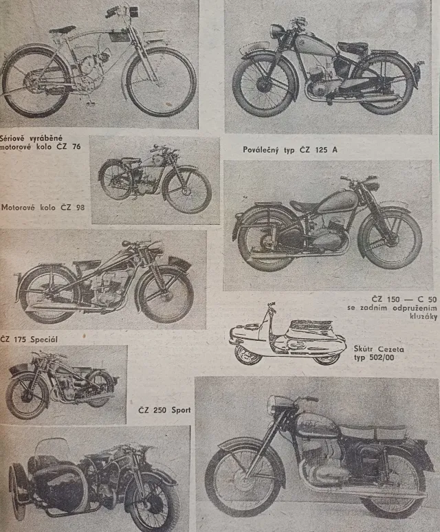 Motocykl Jawa, ČZ  - fotogalerie