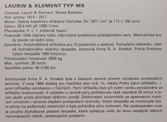 Laurin & Klement typ MS - fotogalerie