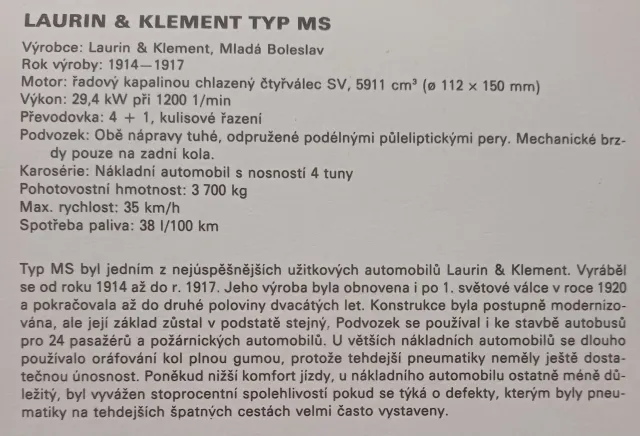 Laurin  & Klement typ MS  - fotogalerie