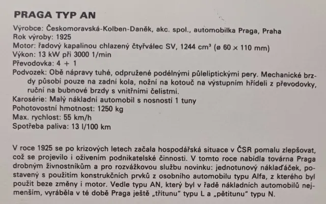 Praga typ AN - fotogalerie