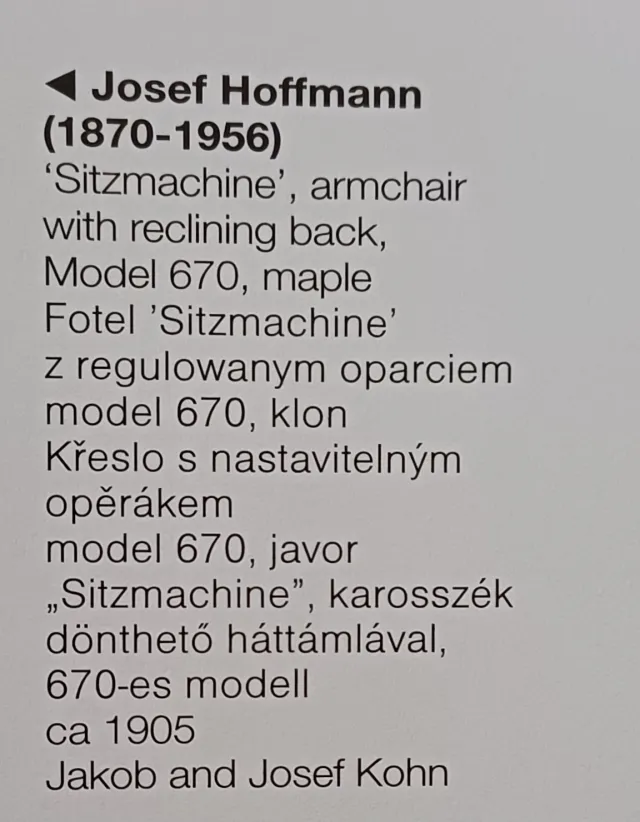 Josef Hoffmann  - fotogalerie