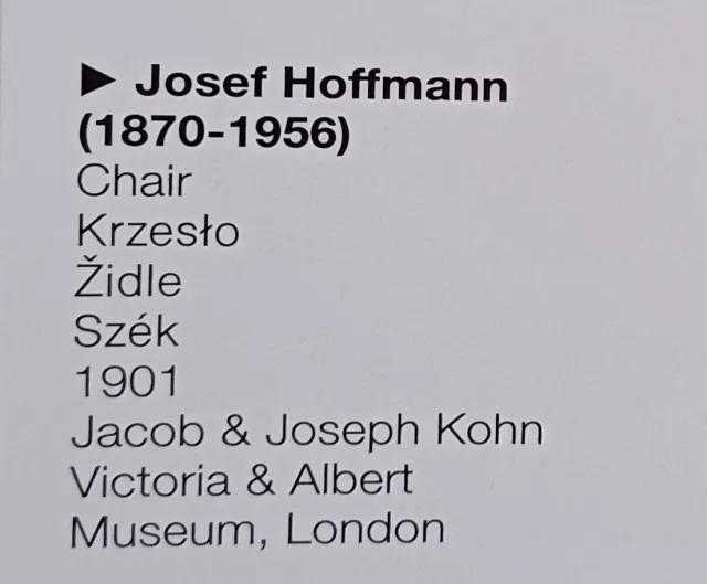 Josef Hoffmann  - fotogalerie