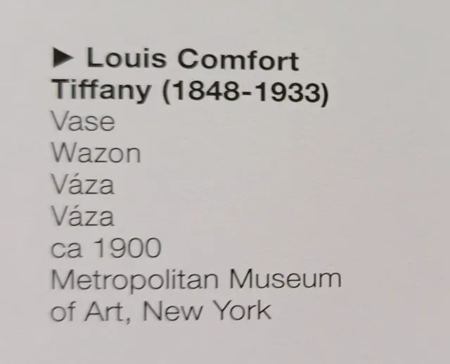 Tiffany váza - fotogalerie