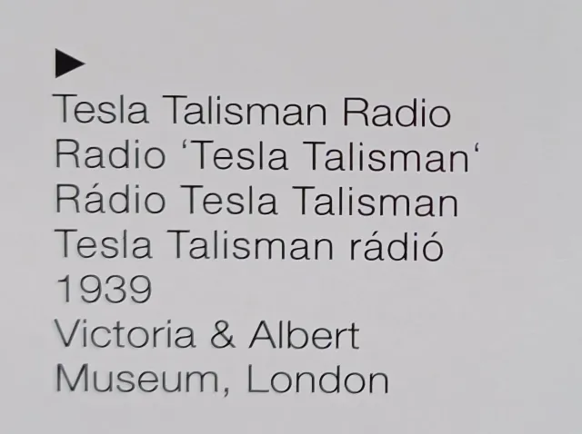Tesla Talisman radio  - fotogalerie