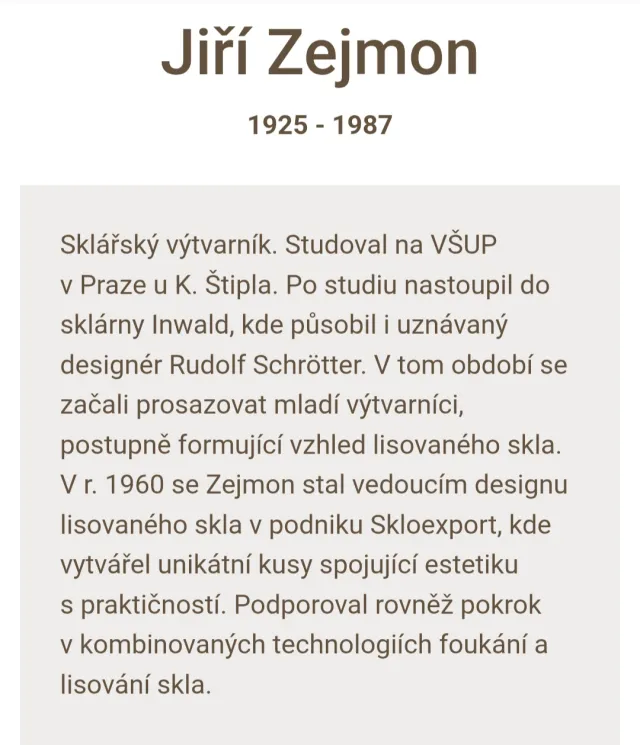 Jiří Zejmon 1925 - 1987 - fotogalerie