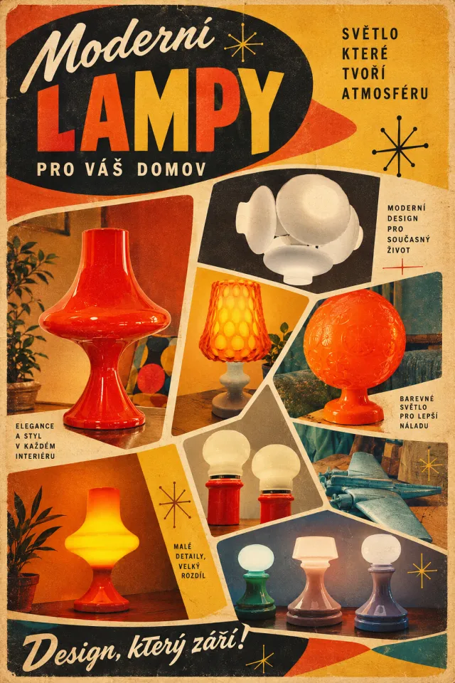 Retro lampy  - fotogalerie
